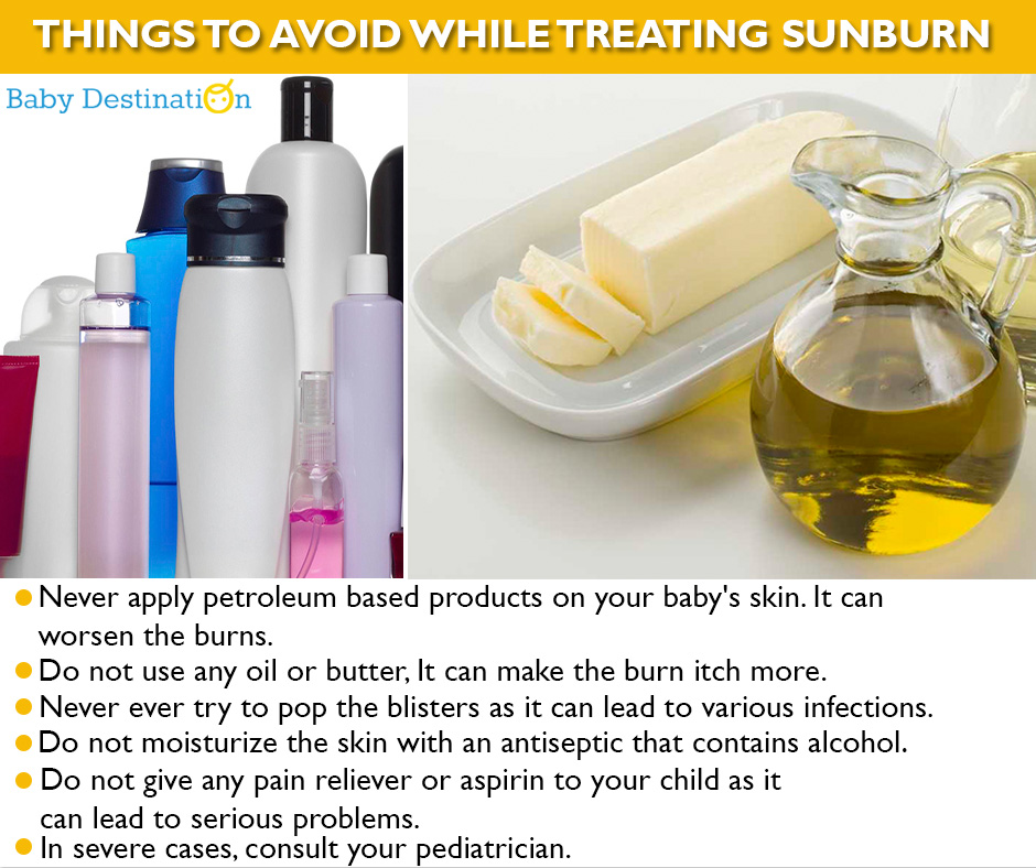 Home Remedies To Cure Sunburn In Babies