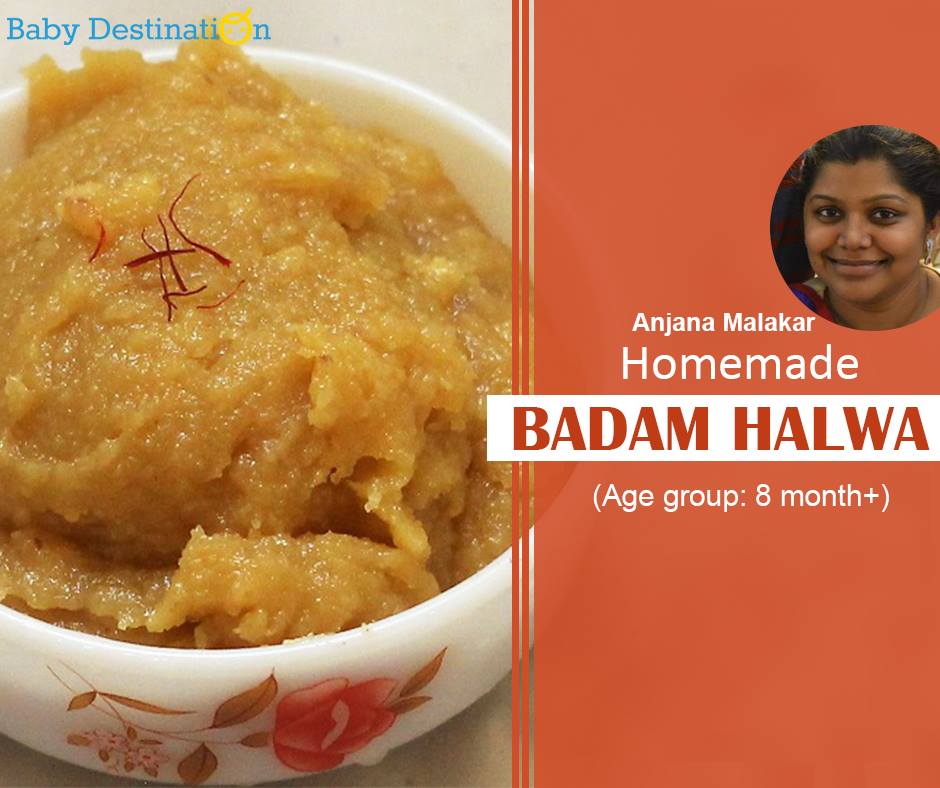 Homemade Badam Halwa