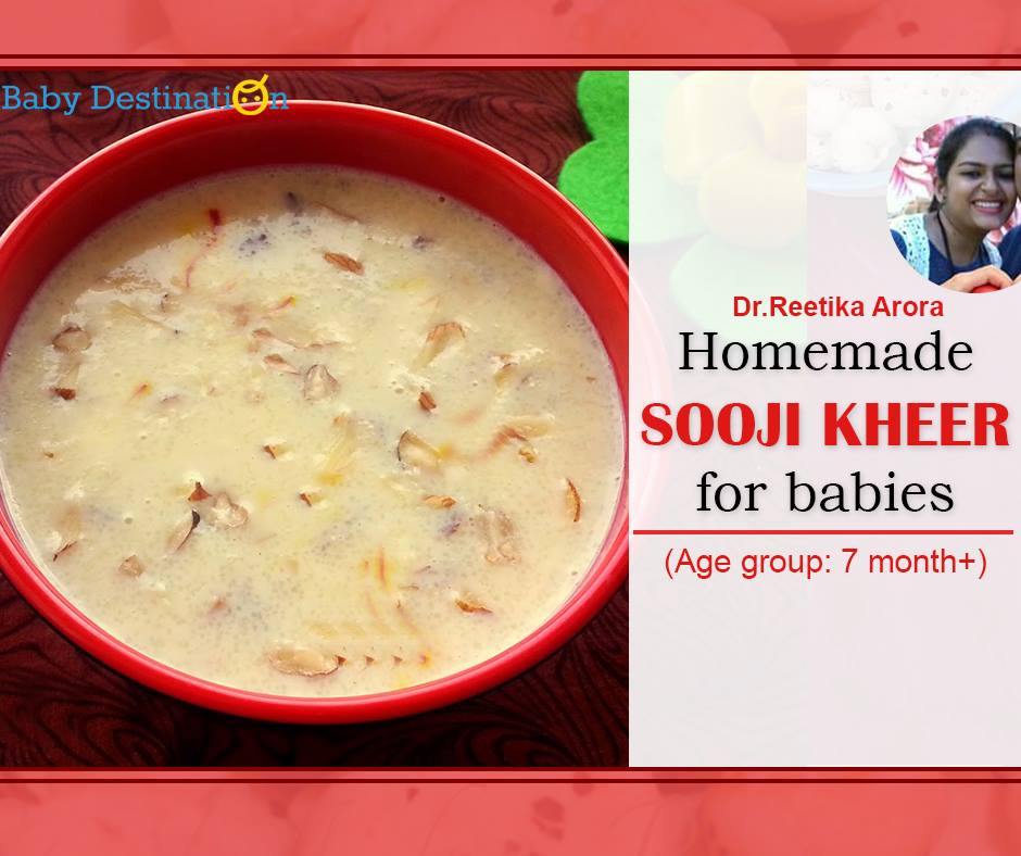 Homemade Sooji Kheer For Babies