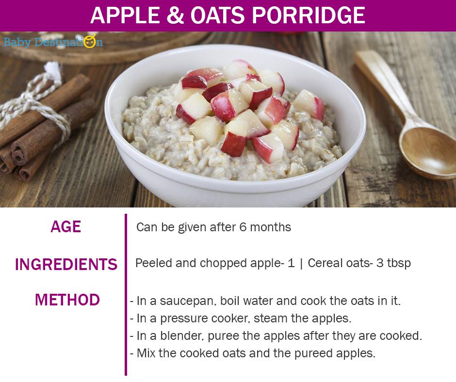 5 Homemade porridge for babies