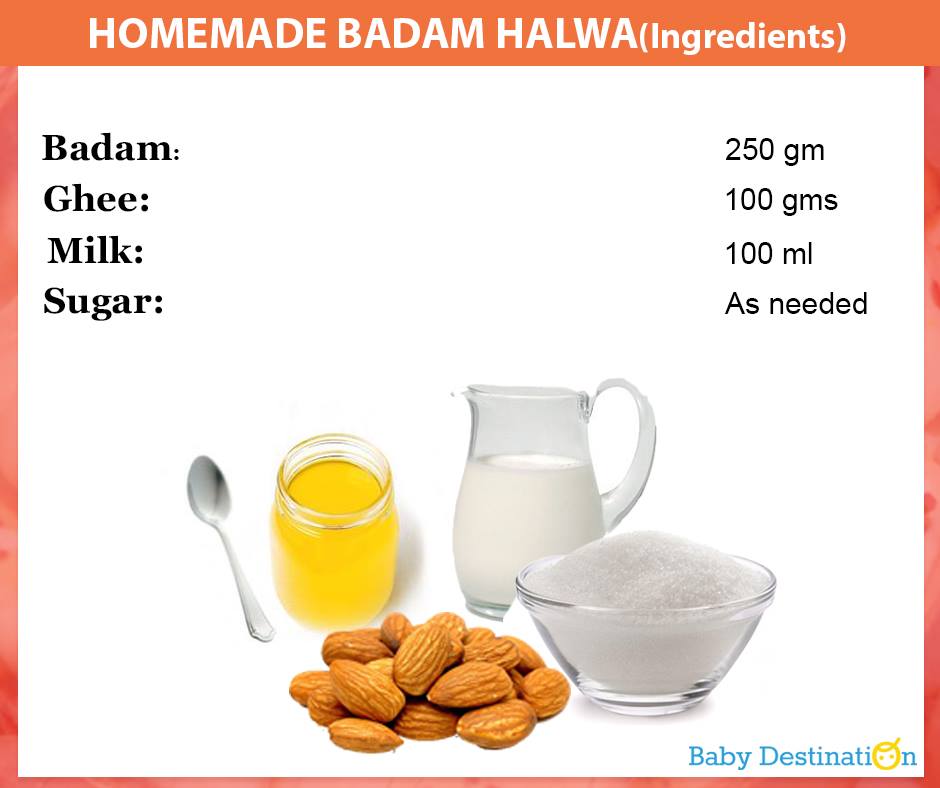 Homemade Badam Halwa