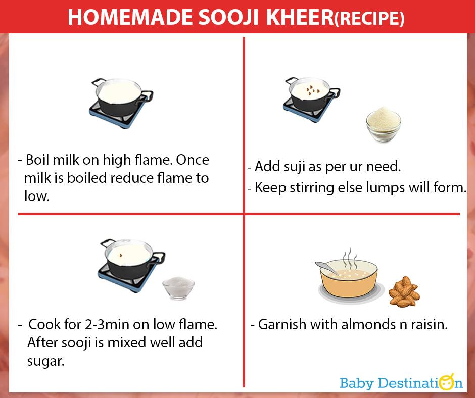 Homemade Sooji Kheer For Babies