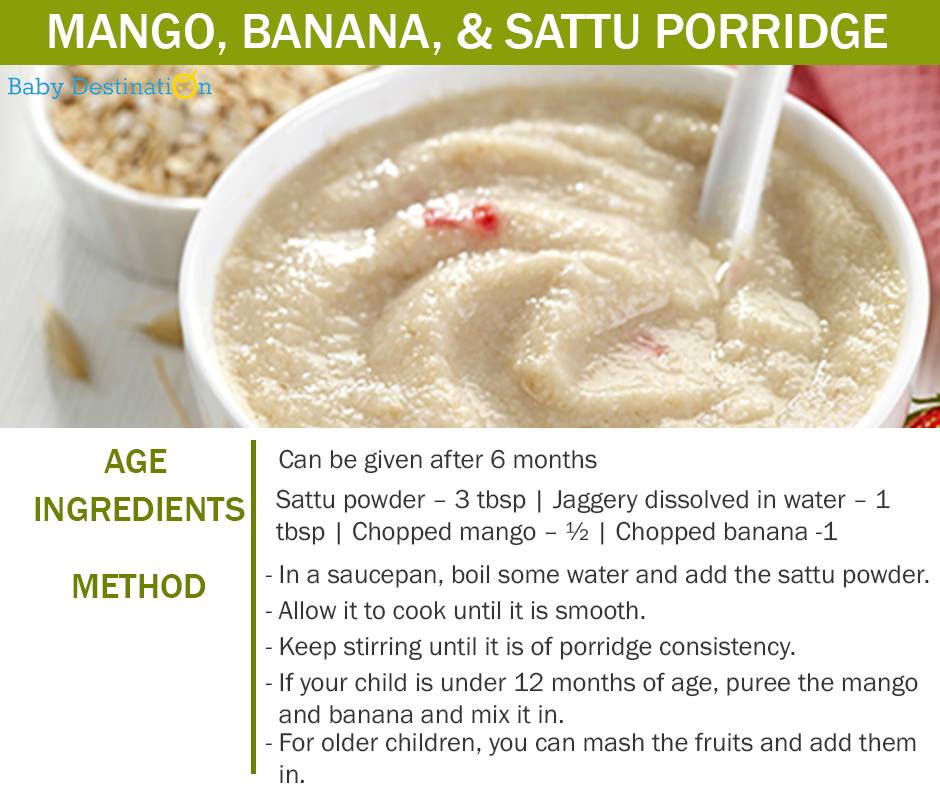 5 Homemade Porridge for Babies