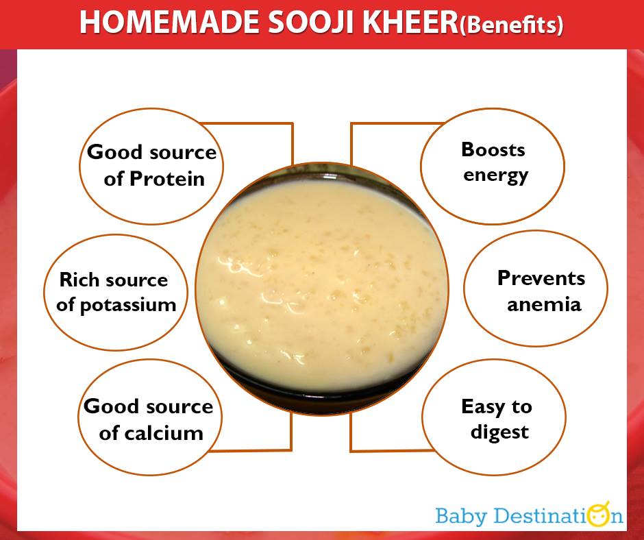 Homemade Sooji Kheer For Babies