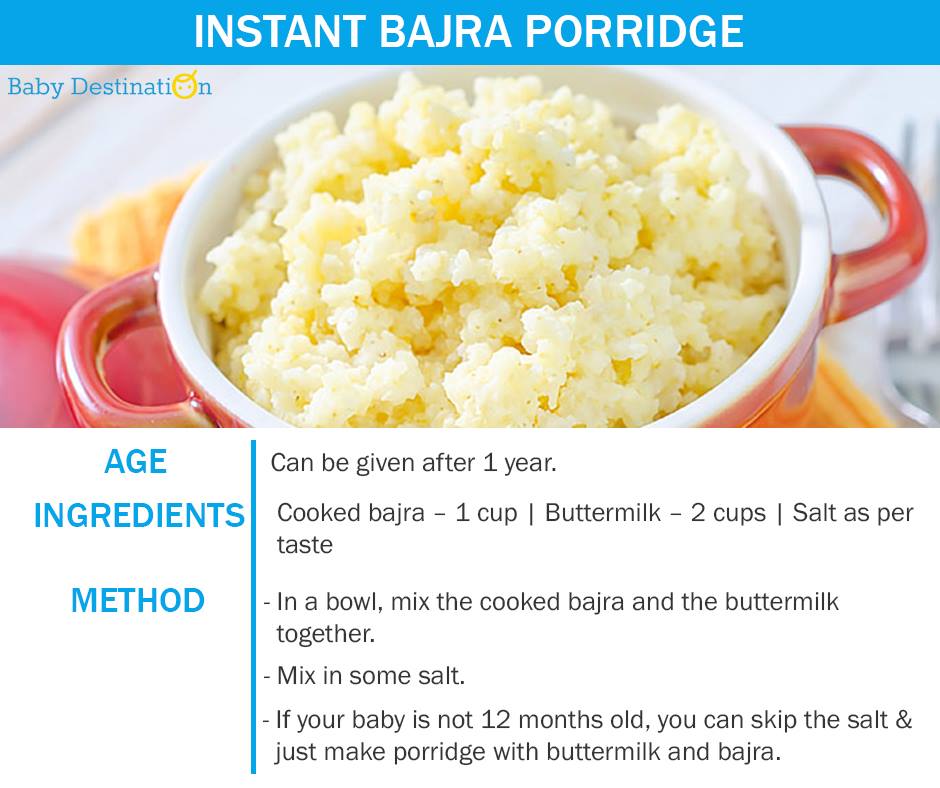 5 Homemade porridge for babies