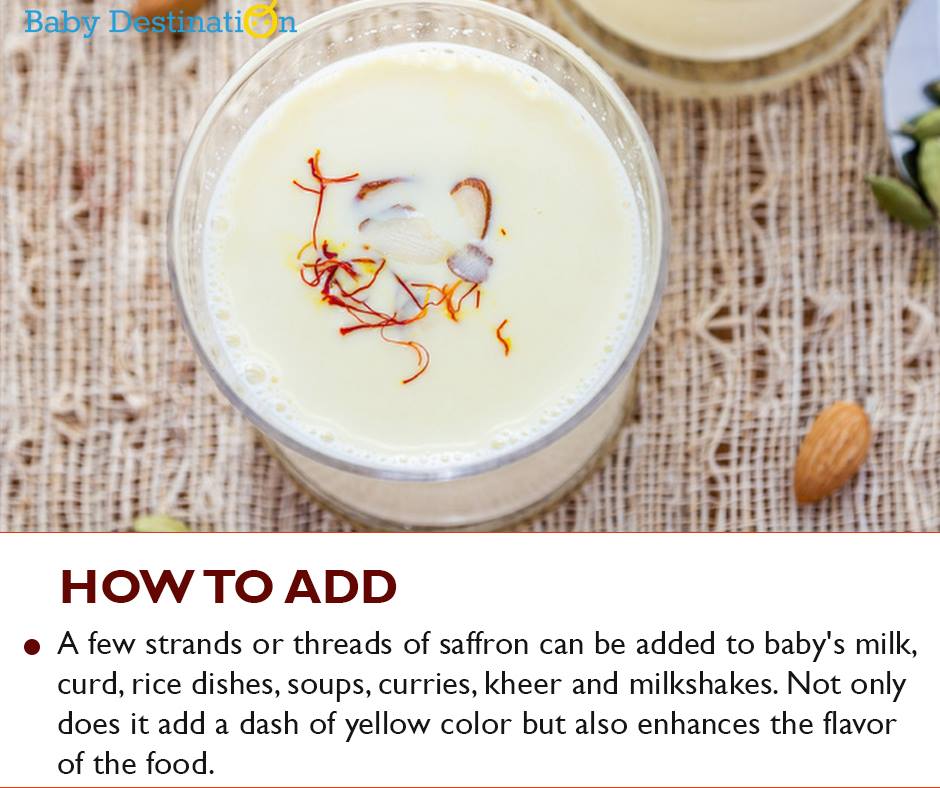 How To Add Saffron In Baby Diet