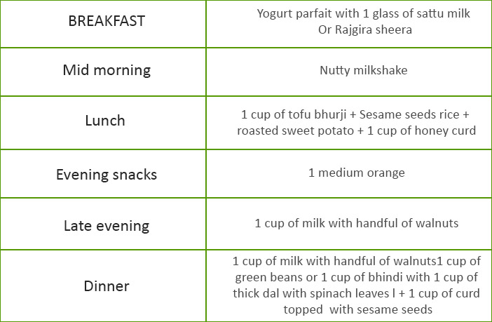 How much daily calcium requirement is appropriate for babies?