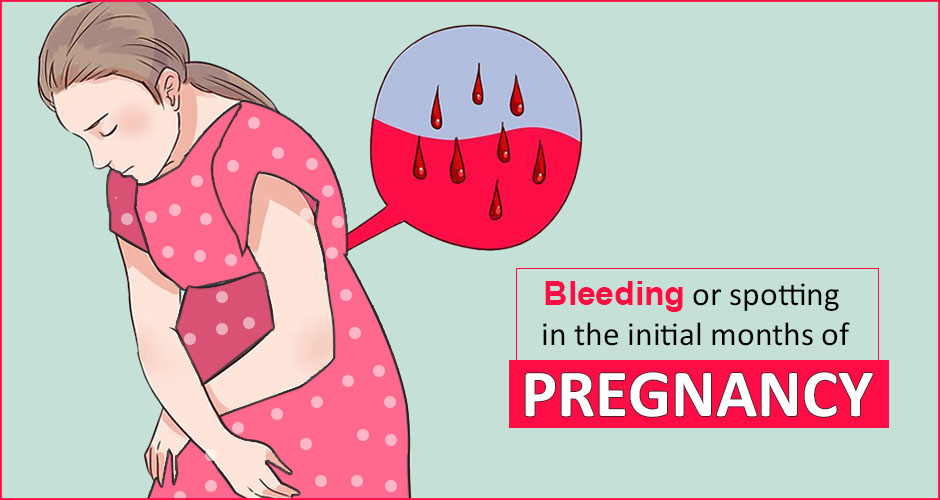 Bleeding or spotting in the initial months of pregnancy
