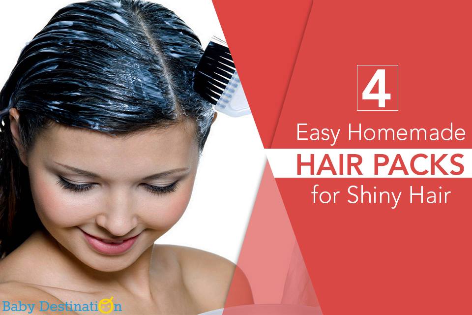 4 Easy Homemade Hair Packs for Shinny Hair