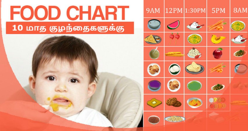 Ten Months Baby Food Chart In Tamil