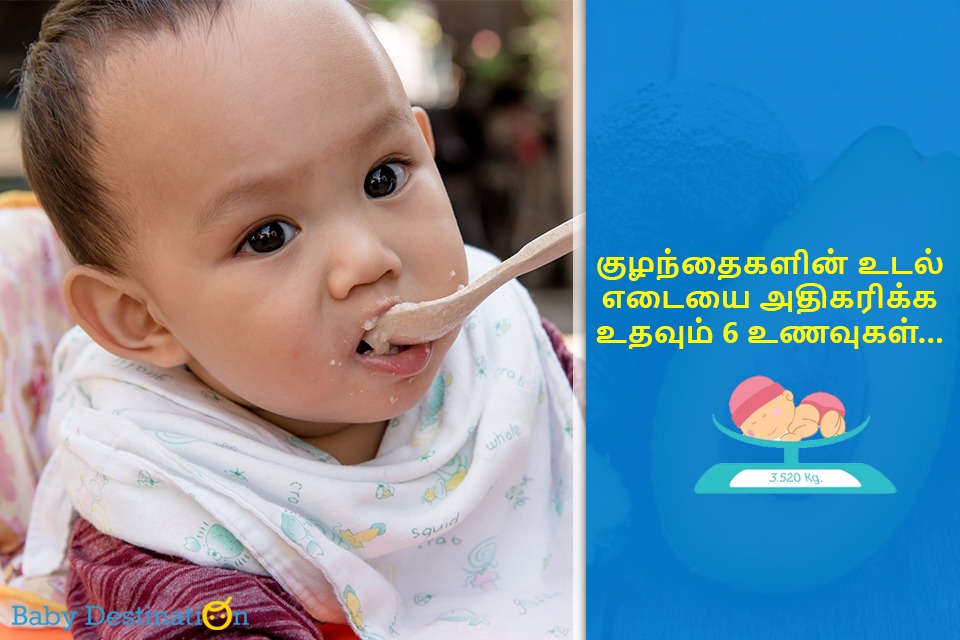 உடல் எடையை அதிகரிக்கும் 6 உணவுகள் | Weight Gaining Food for Kids