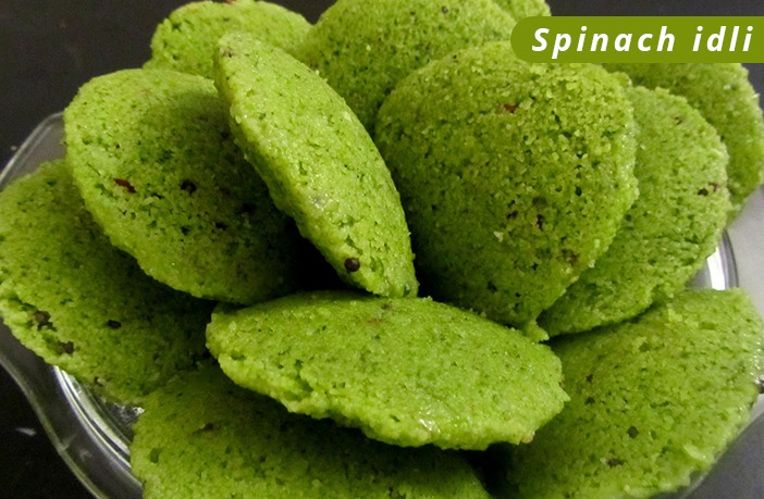 spinach idli