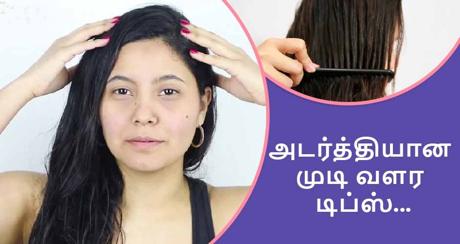 அடர்த்தியான முடி வளர டிப்ஸ் | Thick hair growth tips in Tamil