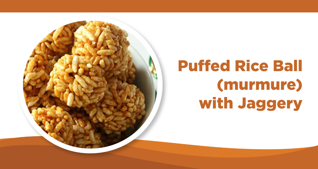 Puffed Rice Balls(murmure) with Jaggery 